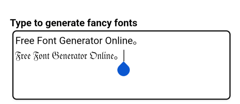 Free Font Generator Online:在线英文艺术字体转换器。