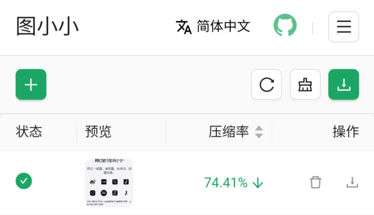图小小(Pic Smaller):简单易用的在线智能图像压缩工具,支持JPEG、PNG、WEBP、AVIF、SVG 和 GIF 图像。