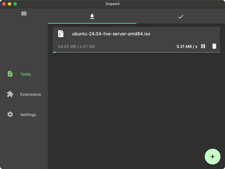 Gopeed-开源,轻量,原生,支持(HTTP、BitTorrent、Magnet)协议的全平台下载器。